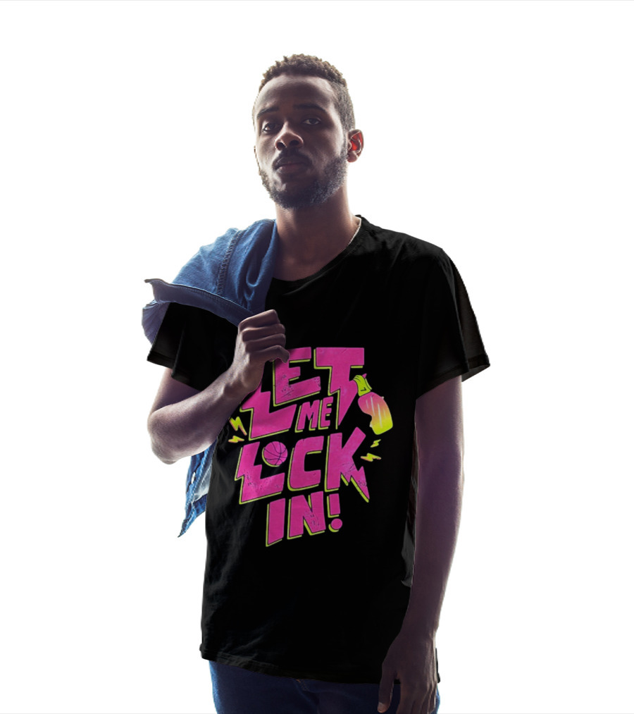 Let Me Lock In Bright Basketball Neon T-Shirt