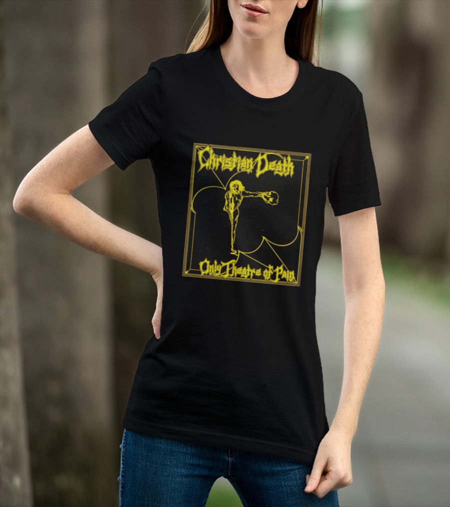 Christian Death Only Theatre Of Pain Skeleton Gothic Rock Aesthetic T-Shirt