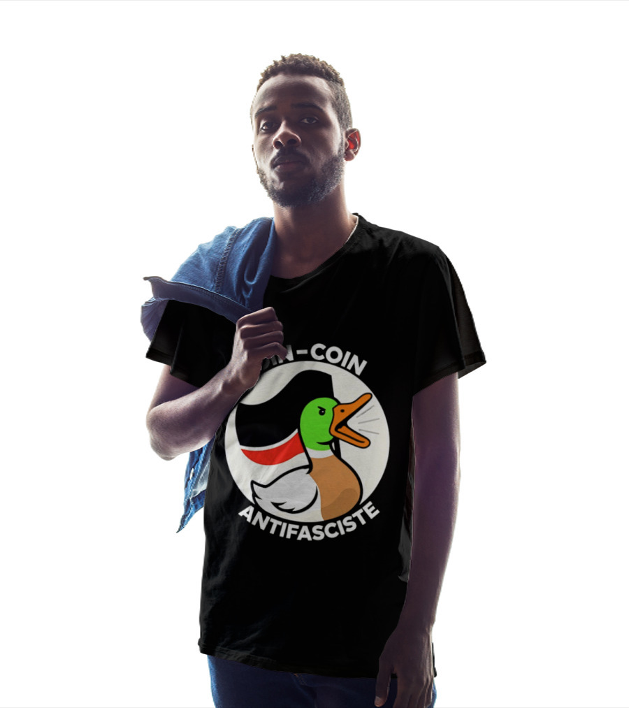 Coin Coin Antifasciste Duck Antifa Protest T-Shirt