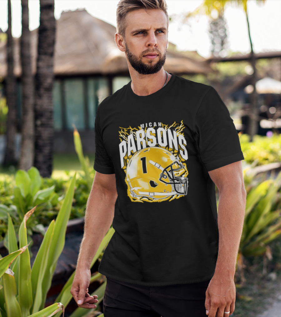 Micah Parsons 1 Helmet Green Bay Packers T-Shirt