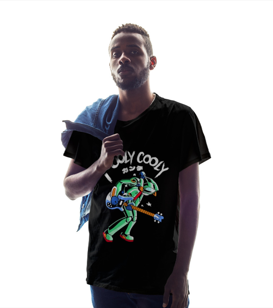 FLCL Fooly Cooly Kanchi Guitar Anime Gainax Robot T-Shirt