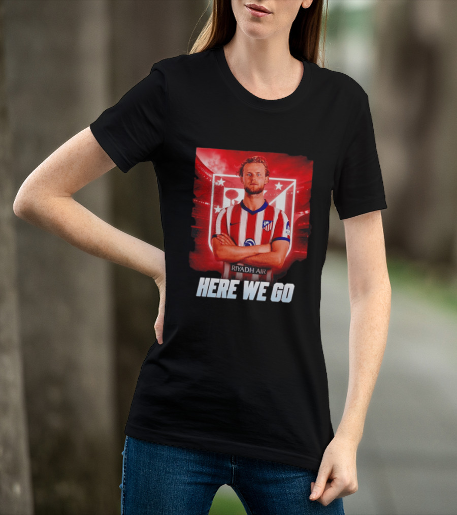 Atlético Madrid Transfer Morten Hjulmand Here We Go Announcement T-Shirt