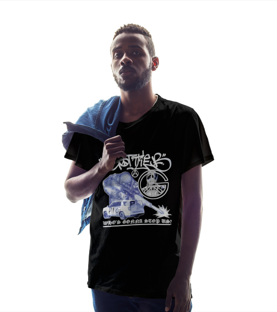 Gottlieb Anarchist Pig Who's Gonna Stop Us Tactical Graffiti T-Shirt