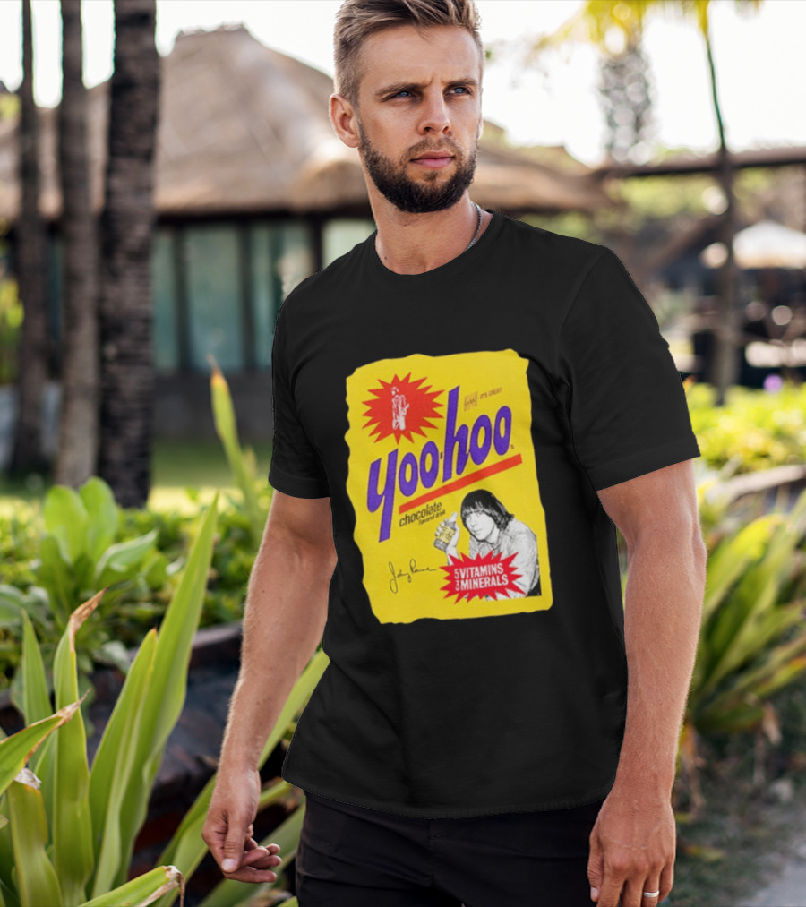 Johnny Ramone Yoo Hoo Chocolate Drink 5 Vitamins 3 Minerals T-Shirt