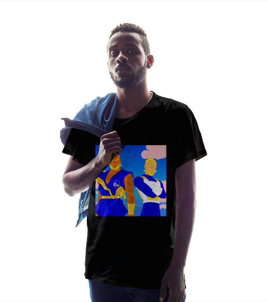 LeBron James Stephen Curry Golden State Warriors Anime Dragon Ball T-Shirt