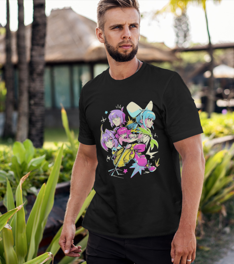 Unbeatable Video Game Anime Characters Colorful T-Shirt