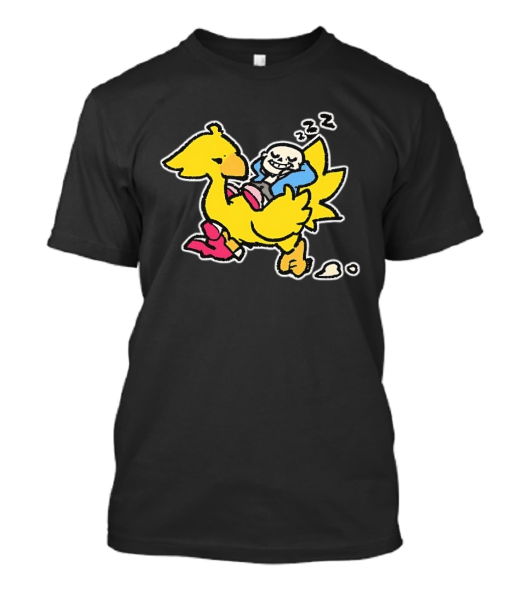 Sans Relaxing On Chocobo T-Shirt