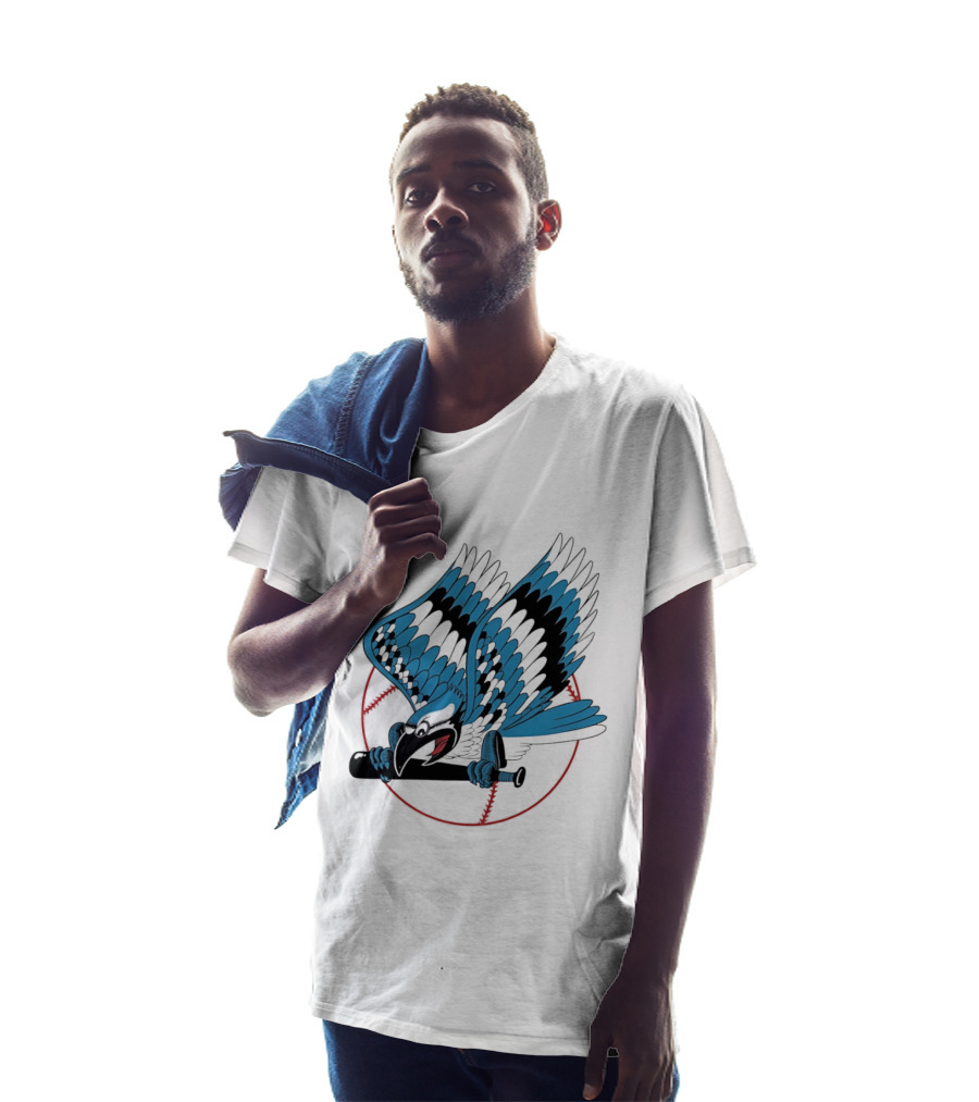 Toronto Blue Jays Flying Logo Majestic MLB Baseball Sportswear T-Shirt
