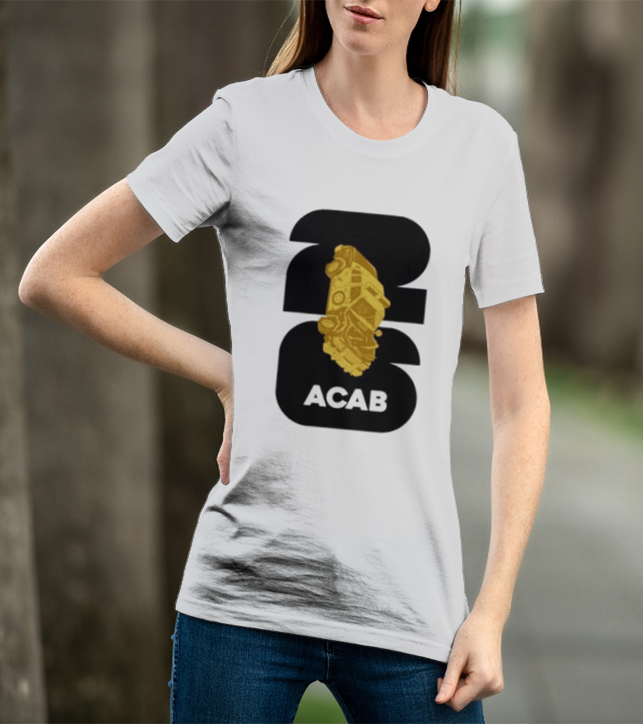 ACAB 1312 Upside Down Police Car Protest Abolition T-Shirt