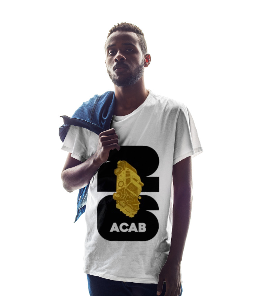 ACAB 1312 Upside Down Police Car Protest Abolition T-Shirt