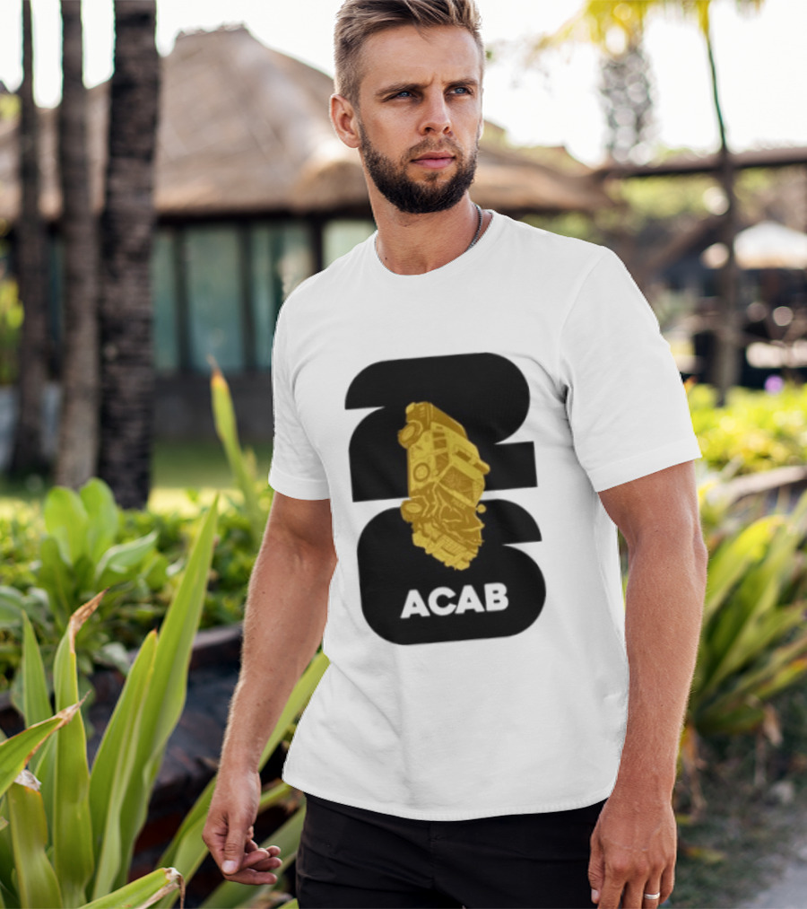 ACAB 1312 Upside Down Police Car Protest Abolition T-Shirt