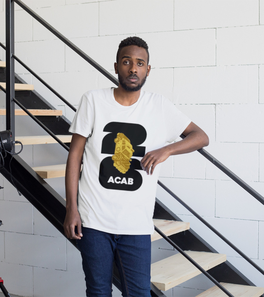 ACAB 1312 Upside Down Police Car Protest Abolition T-Shirt