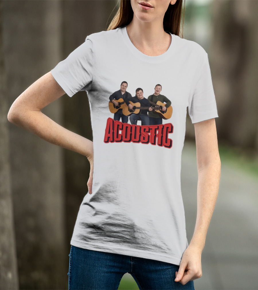 Acoustic Guitar Players Trio Musicians Band T-Shirt
