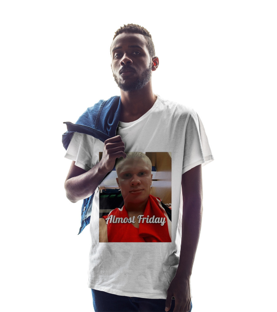 Haaland Selfie Almost Friday Locker Room Photo T-Shirt