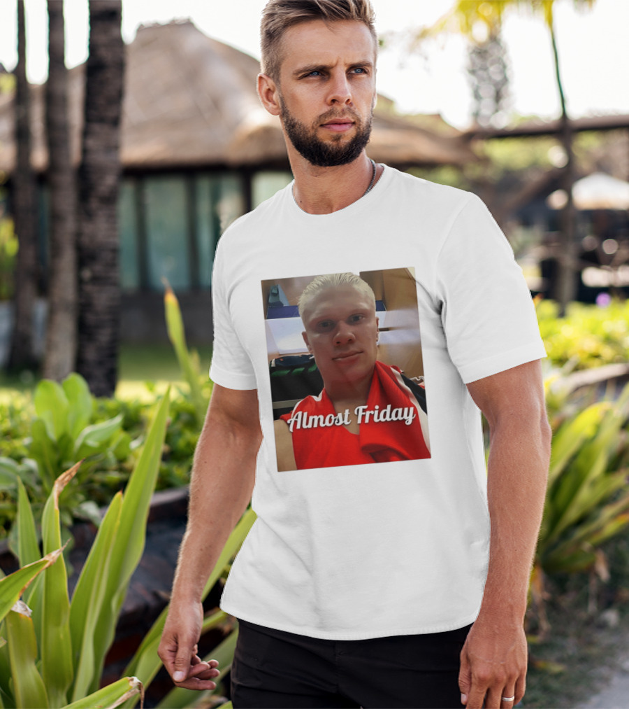 Haaland Selfie Almost Friday Locker Room Photo T-Shirt