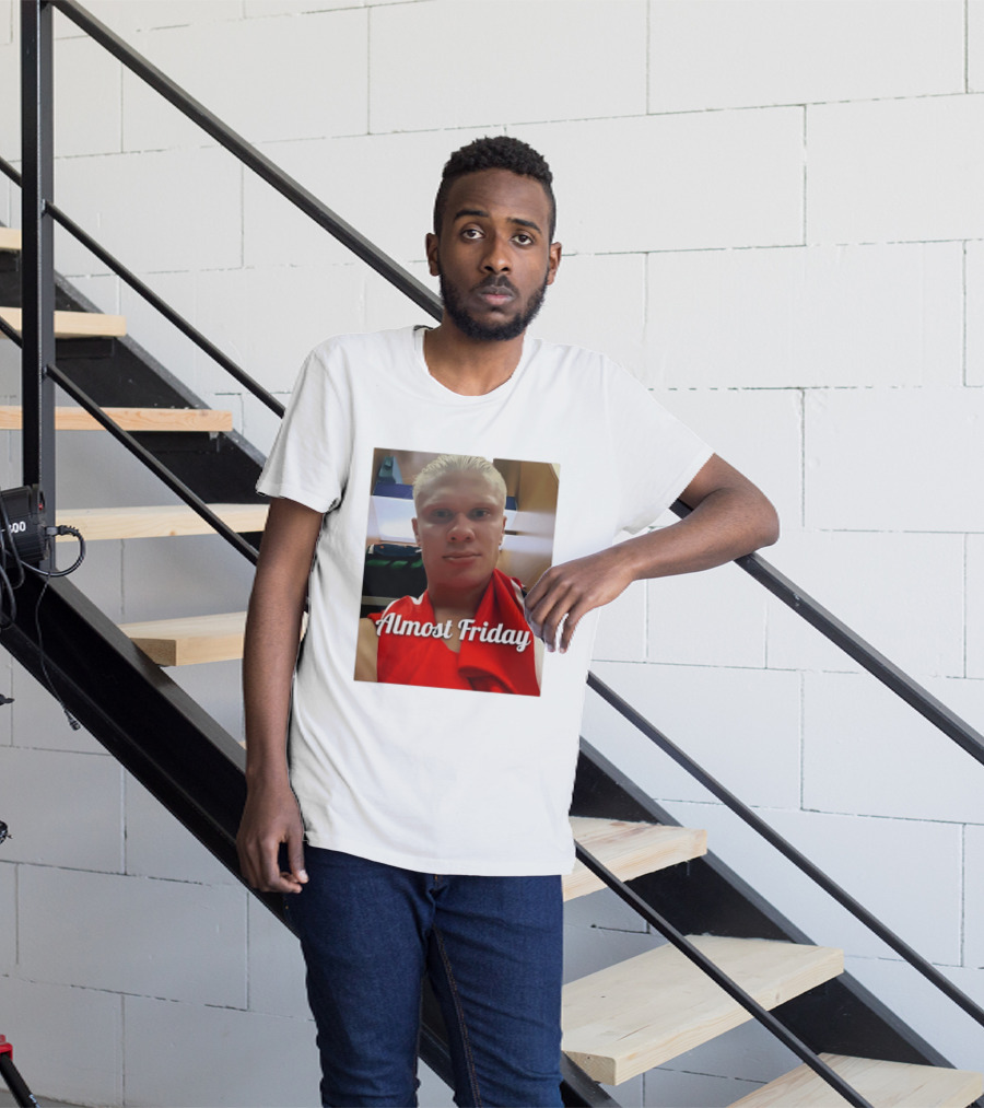 Haaland Selfie Almost Friday Locker Room Photo T-Shirt