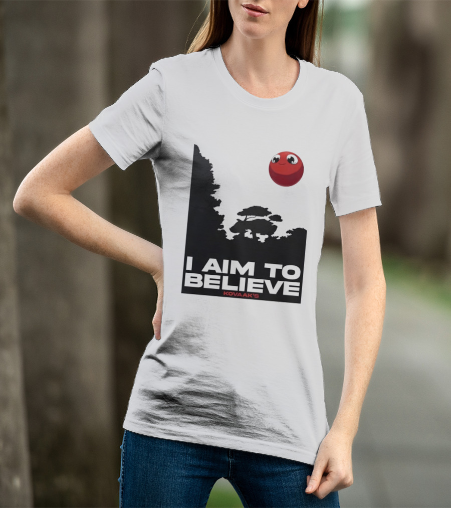 Kovaak's I Aim To Believe Red Ball T-Shirt