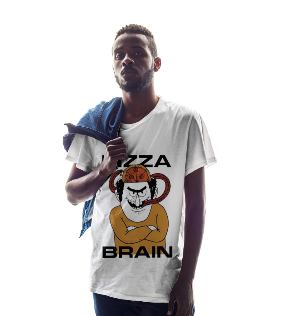 Pizza Brain Cartoon Perry Pizza Hat Monster T-Shirt