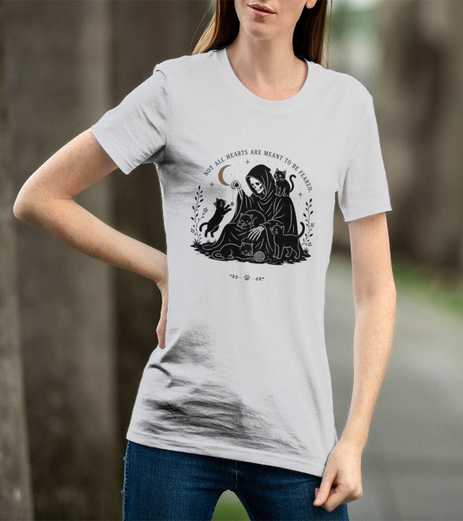 Reaper And Cats Not All Hearts Are Meant To Be Feared Yujin Clothing T-Shirt