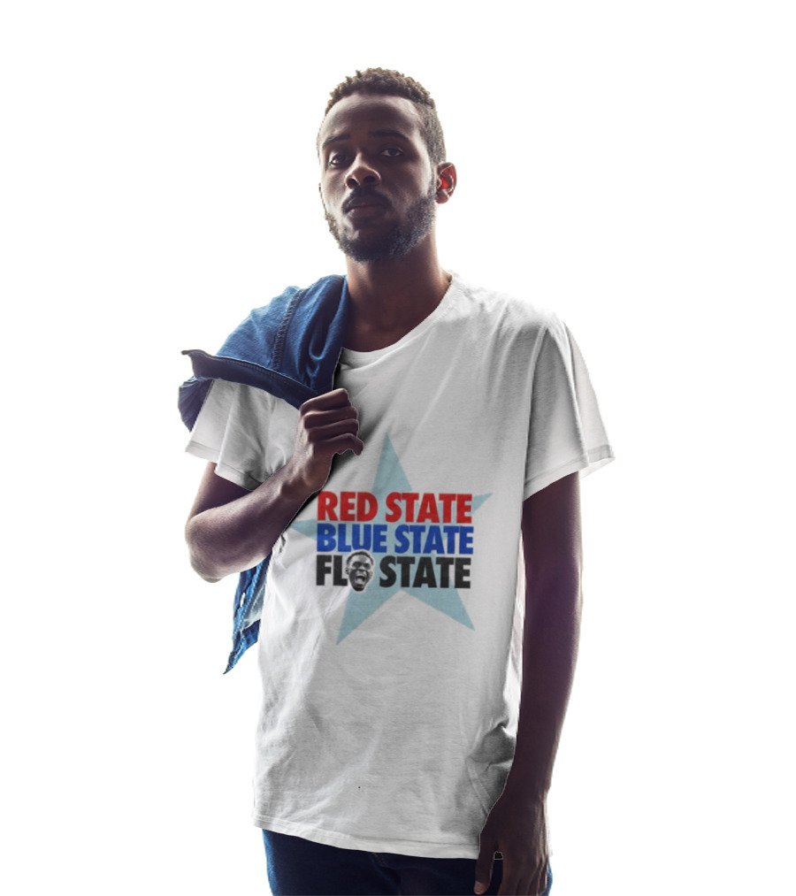 Red State Blue State FL State Florida Politics Star T-Shirt