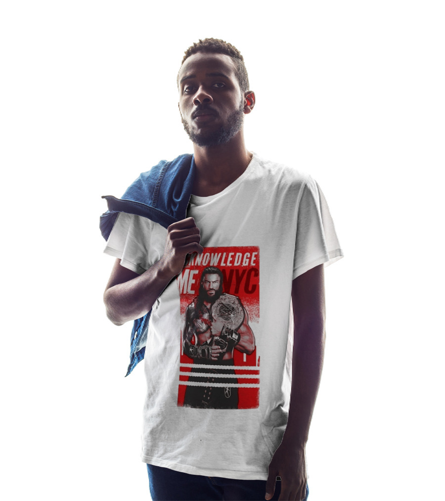 Roman Reigns Acknowledge Me NYC 2026 Championship Edition T-Shirt