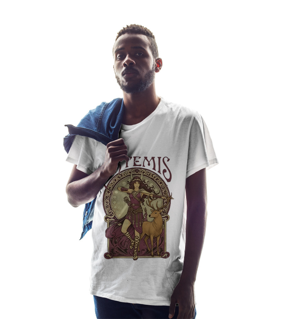 Artemis Greek Goddess Archer With Deer Mythology T-Shirt