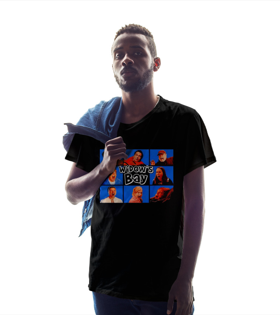 Widow's Bay Screaming Cast Faces Collage T-Shirt