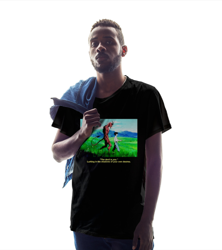 The Devil Is You Lurking In The Shadows Of Your Own Desires Anime Character Scene T-Shirt
