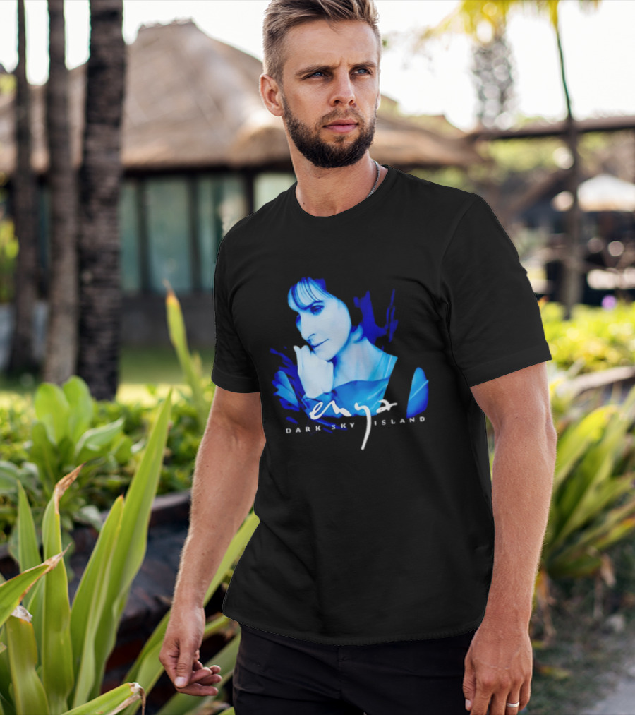 Enya Dark Sky Island Album Blue T-Shirt