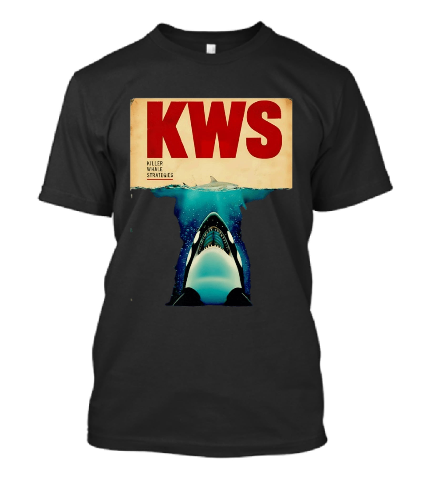 KWS Killer Whale Strategies Orca Shark Ocean T-Shirt