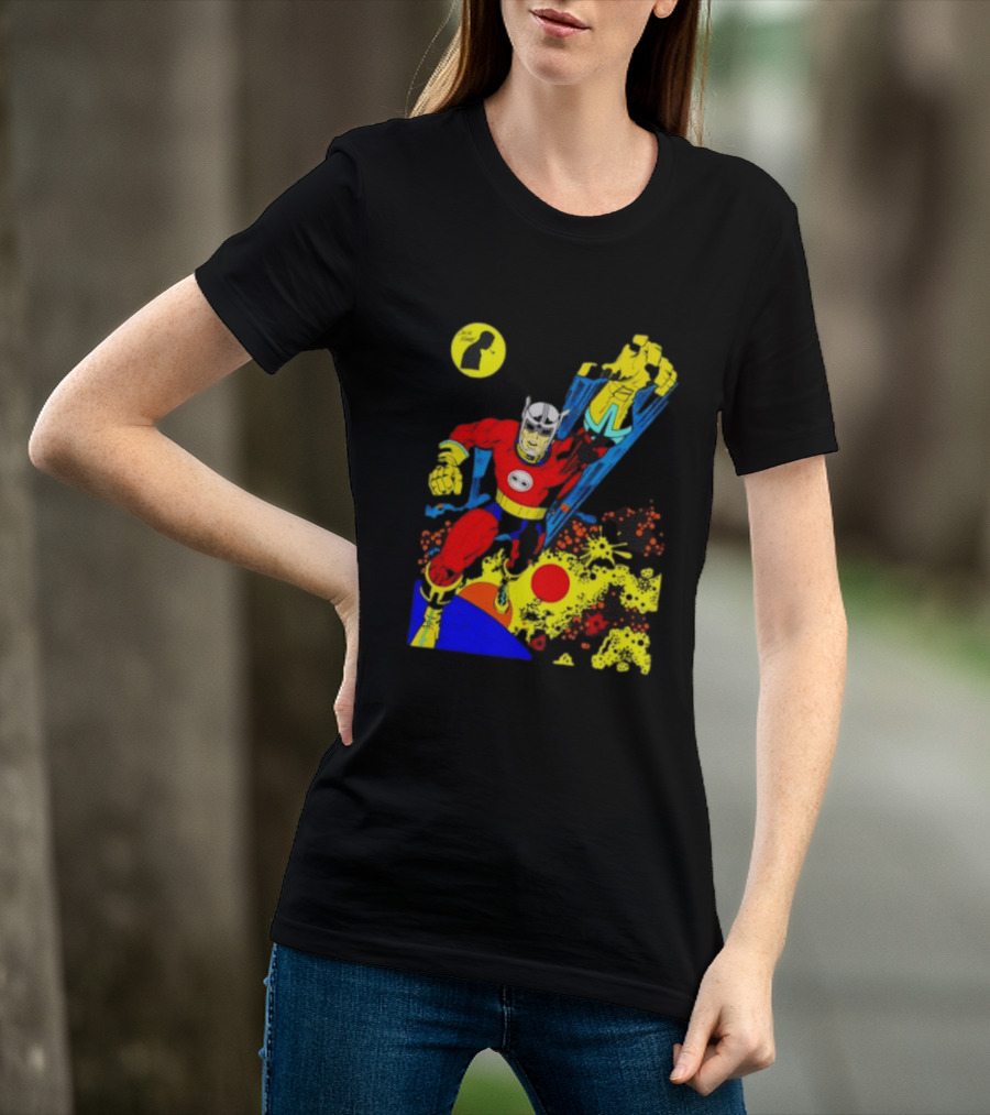 Jack Kirby Galactic Superhero Comic Book Dynamic Action T-Shirt