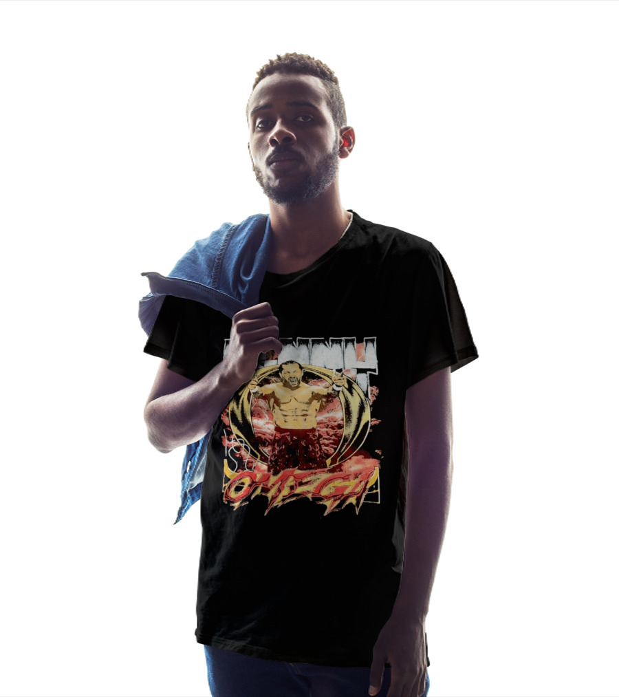 Kenny Omega AEW Wrestling Champion Dynamic Pose T-Shirt