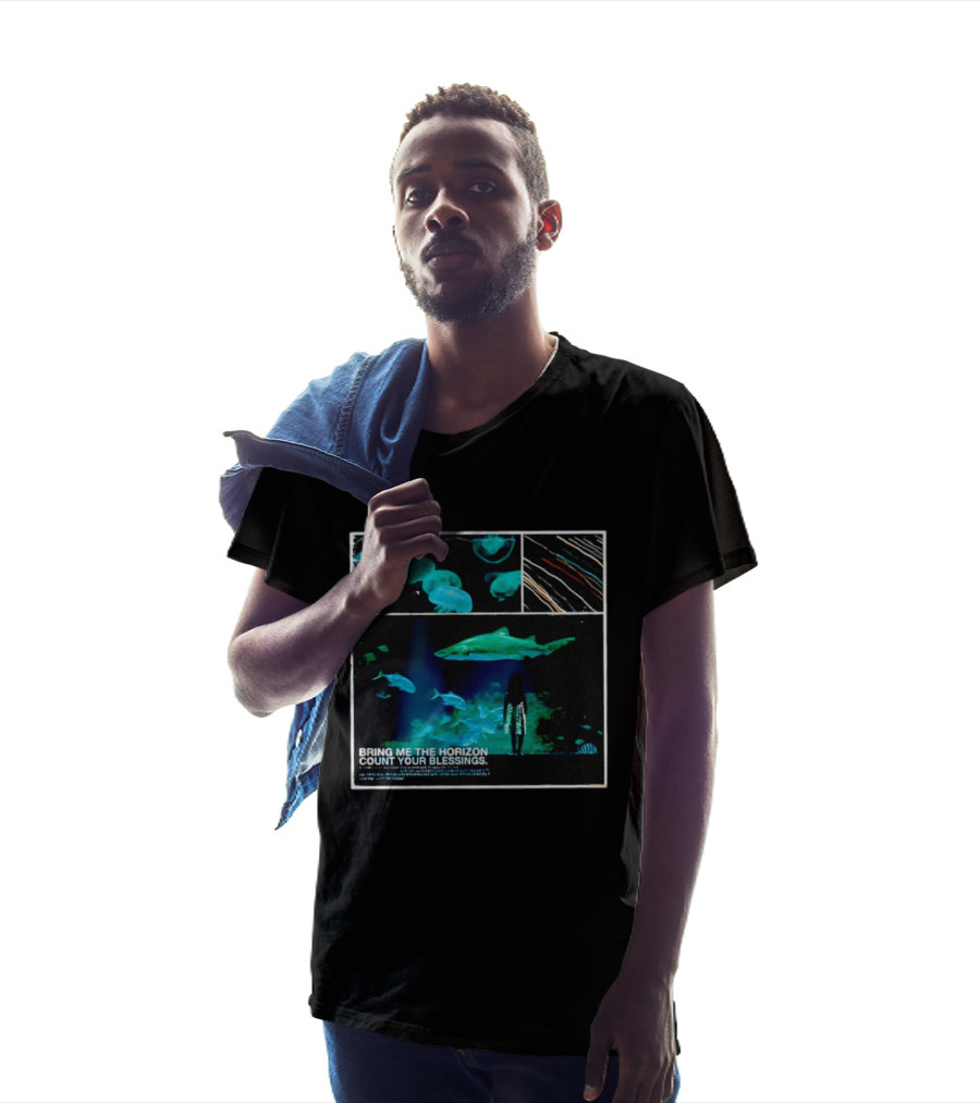 Bring Me The Horizon Count Your Blessings Aquarium Sharks And Jellyfish T-Shirt