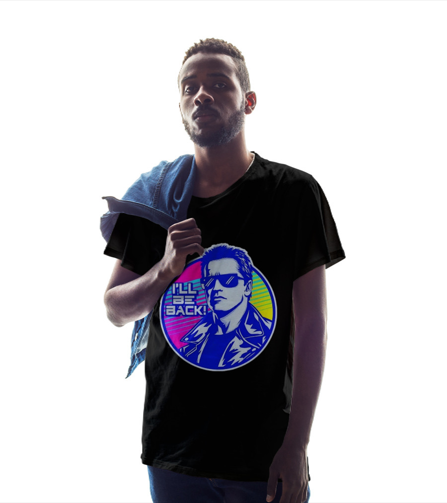 I'll Be Back Terminator Retro Neon T-Shirt