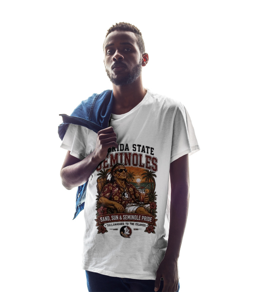 Florida State Seminoles Sand Sun Seminole Pride Tallahassee To The Islands T-Shirt