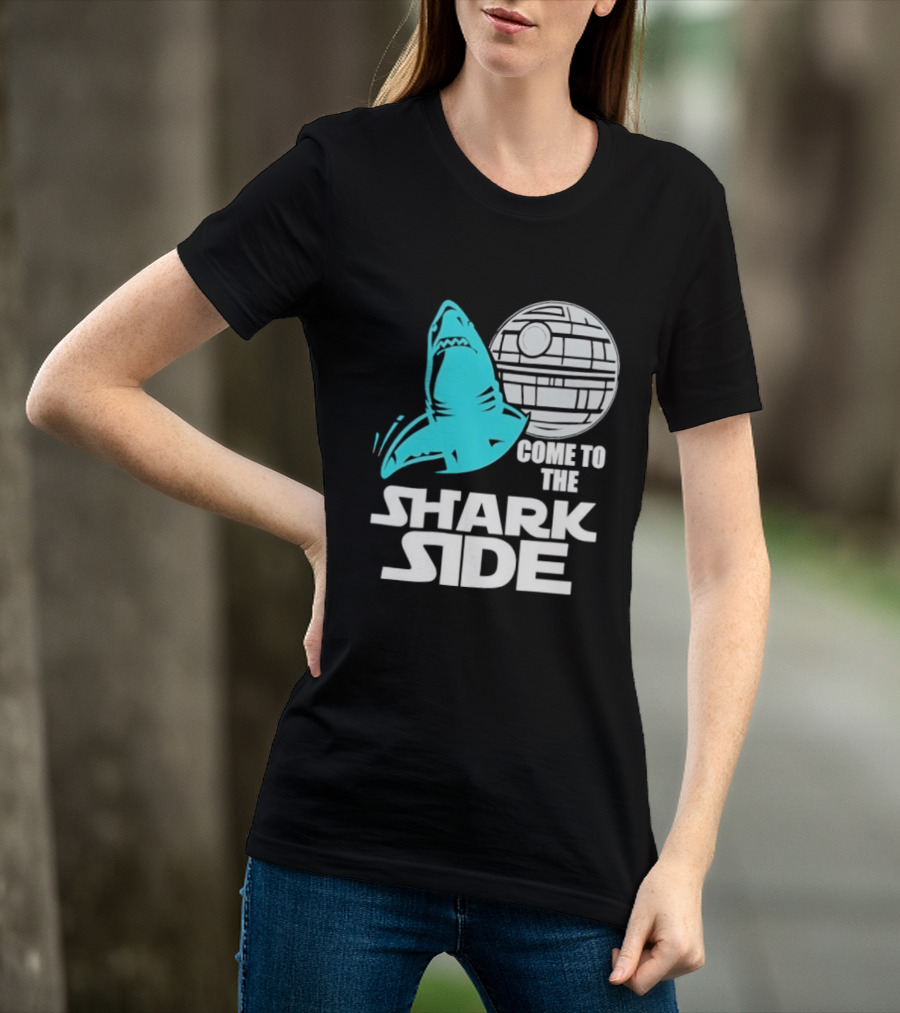 Come To The Shark Side With Death Star T-Shirt