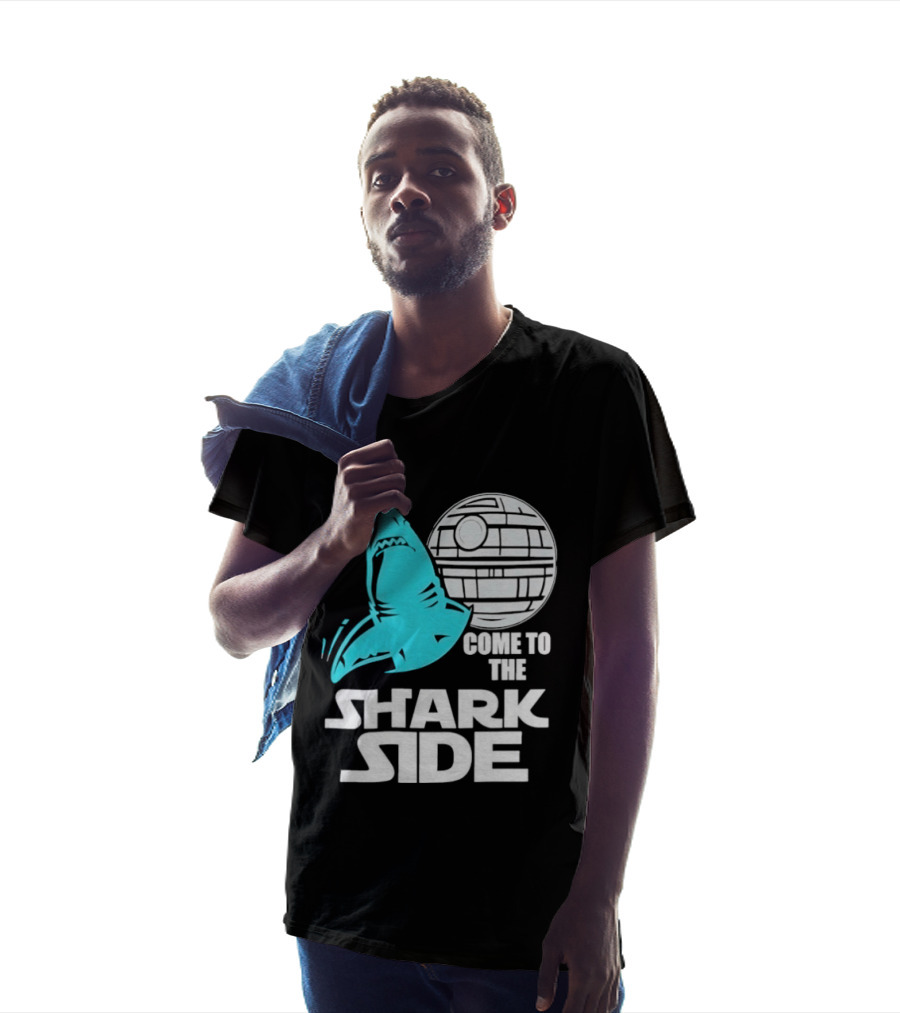 Come To The Shark Side With Death Star T-Shirt