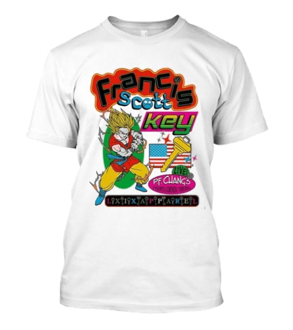 Francis Scott Key Son Goku LAXP Apparel Pf Chang's Tysons Corner Virginia 1814 T-Shirt