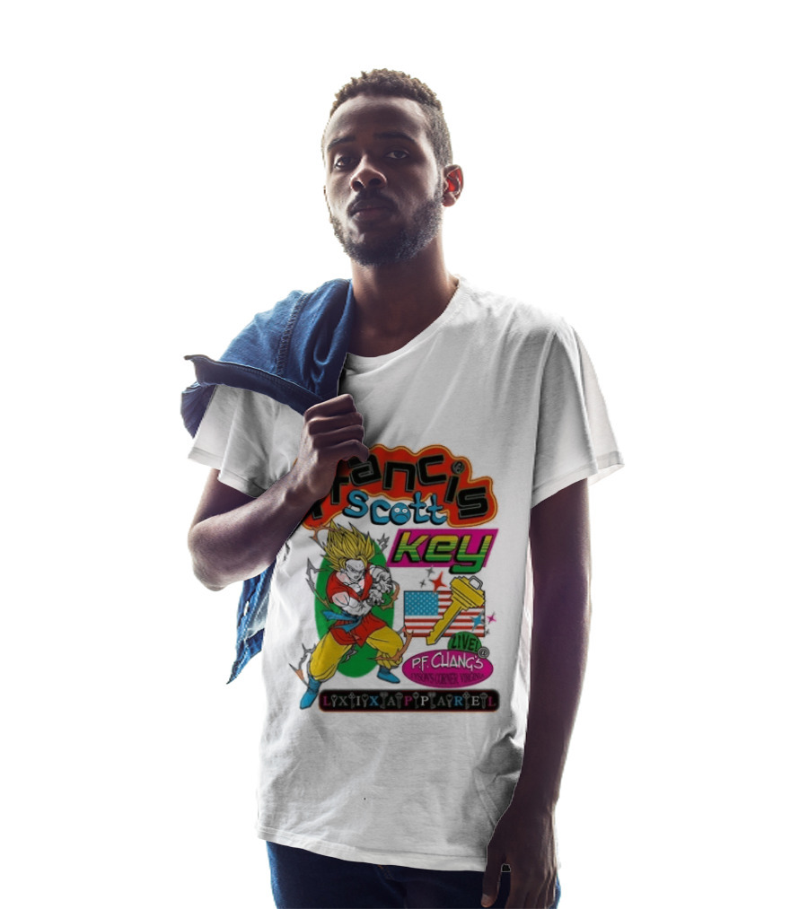 Francis Scott Key Son Goku LAXP Apparel Pf Chang's Tysons Corner Virginia 1814 T-Shirt