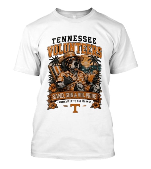 Tennessee Volunteers Sand Sun Knoxville To The Islands Vol Pride T-Shirt