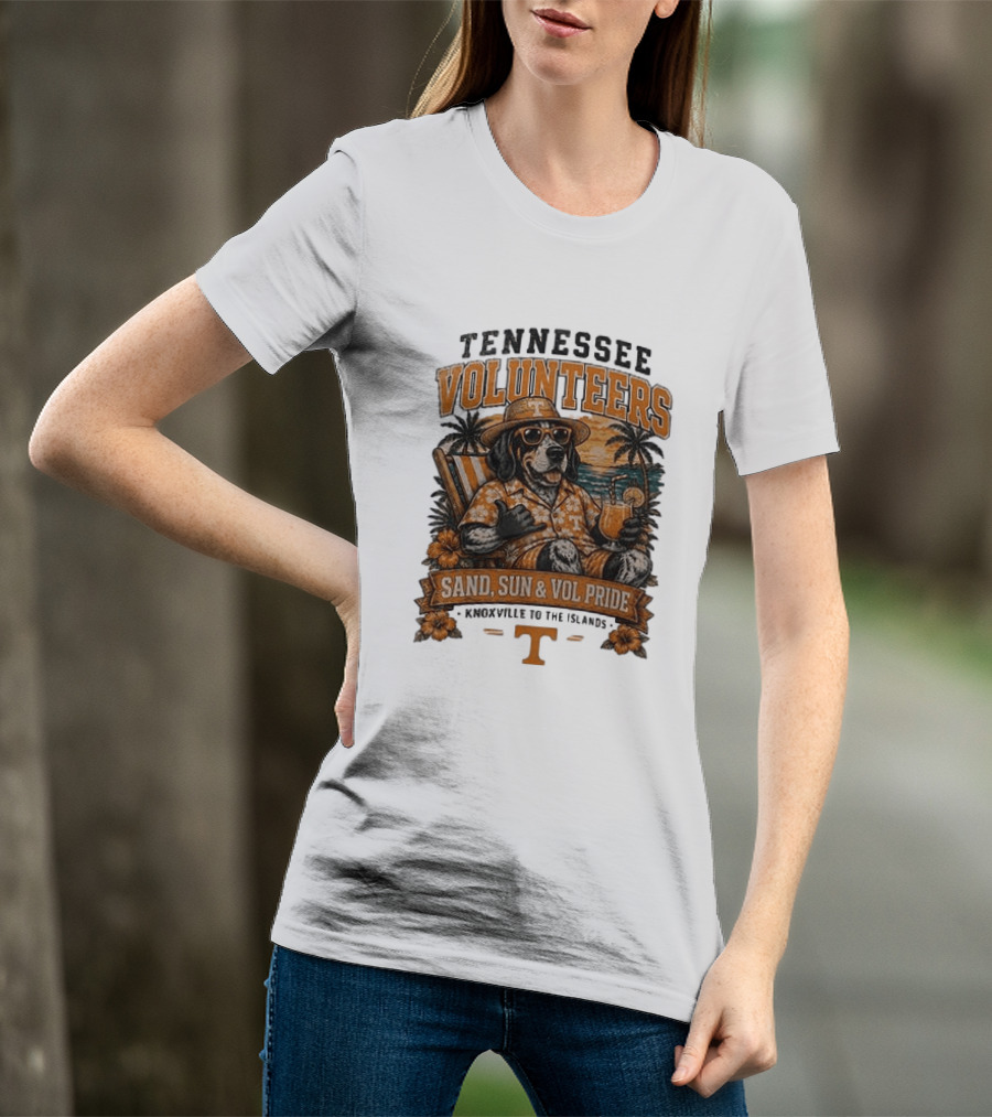 Tennessee Volunteers Sand Sun Knoxville To The Islands Vol Pride T-Shirt
