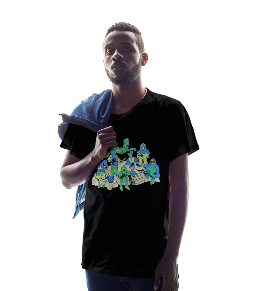 Dungeon Animal Fantasy Knight Warriors Group T-Shirt