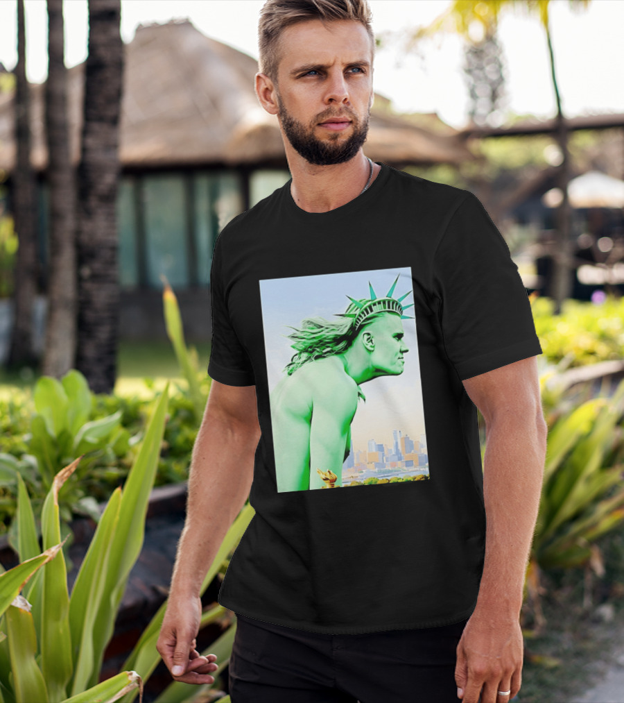 Erling Haaland Liberty Statue Meme T-Shirt