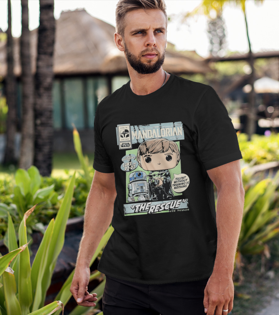 The Mandalorian Chapter 13 Guest Appearance By Luke And R2 D2 The Rescue Talent Without Training T-Shirt