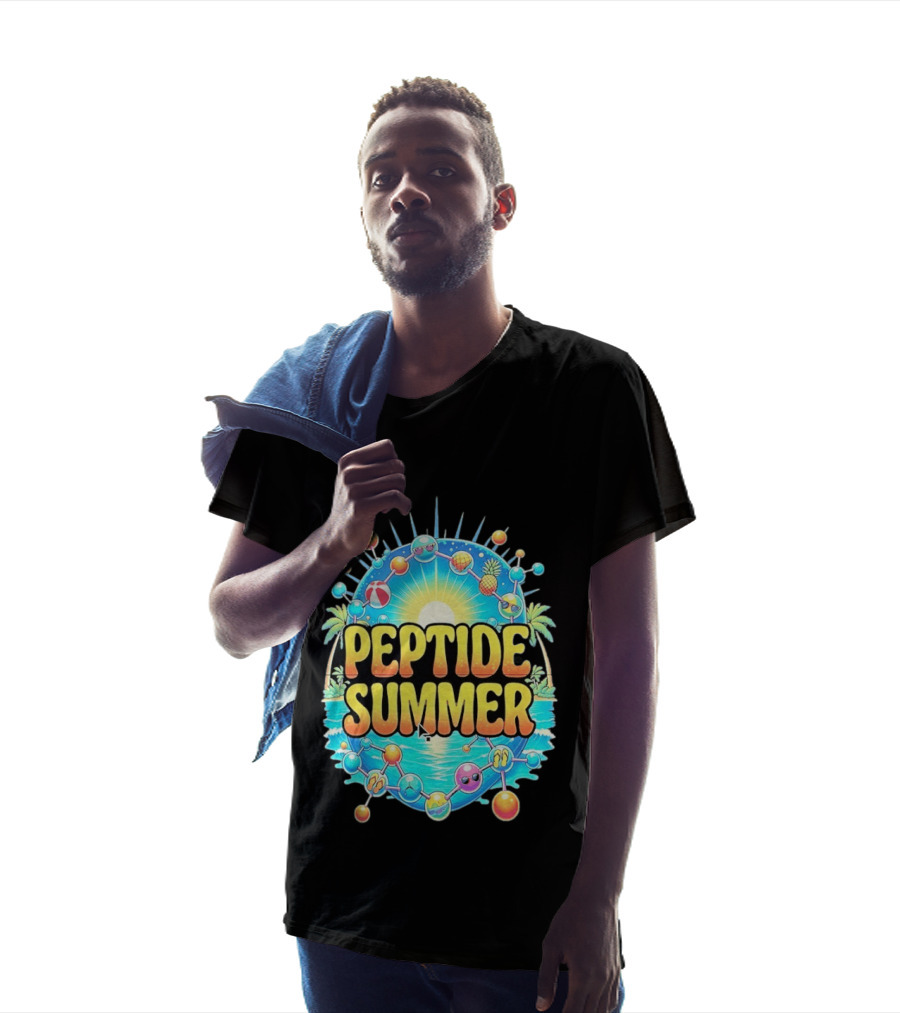 Peptide Summer Tropical Molecular Science Beach Vibe T-Shirt