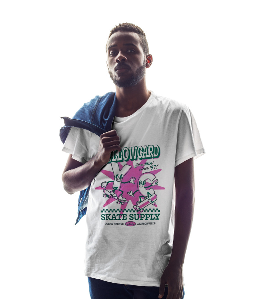 Yellowcard Skatin' Since 97 Ocean Avenue Jacksonville U.S.A. Skate Supply T-Shirt