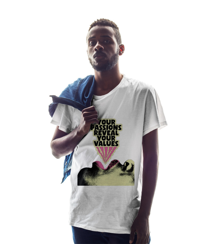 Your Passions Reveal Your Values Retro Pop T-Shirt