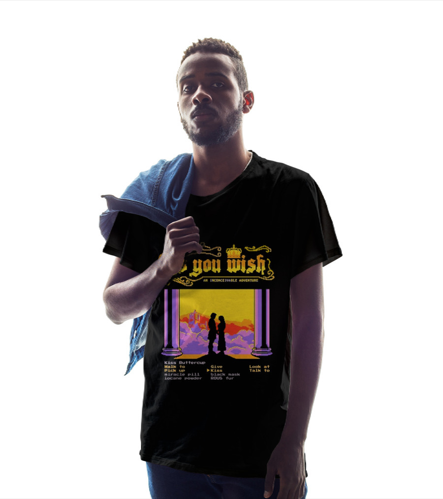 As You Wish An Inconceivable Adventure Princess Bride Castle Silhouette Clouds And Columns T-Shirt