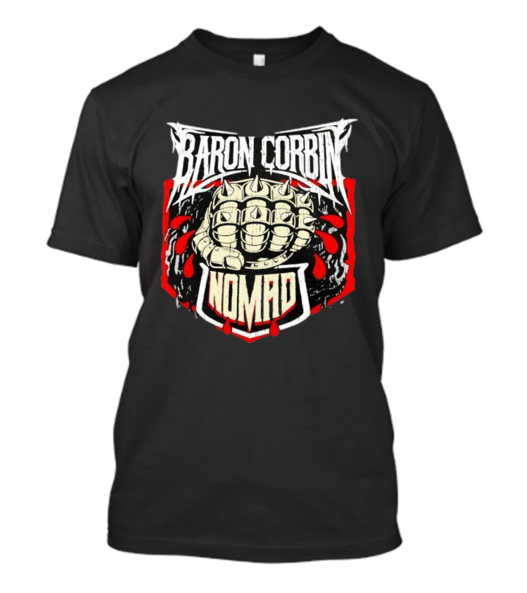 Baron Corbin Nomad Spiked Fist WWE Wrestling T-Shirt