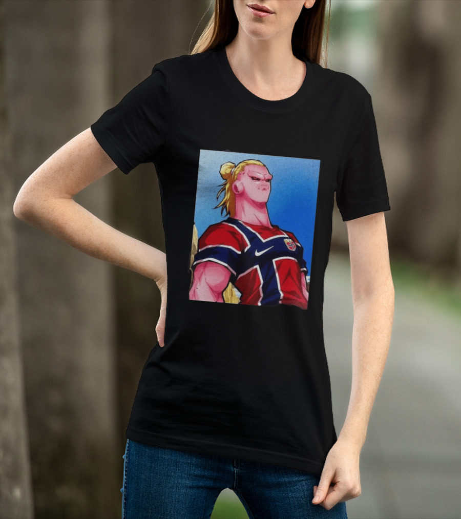 Erling Haaland Majin Buu Norway Dragon Ball Fusion T-Shirt